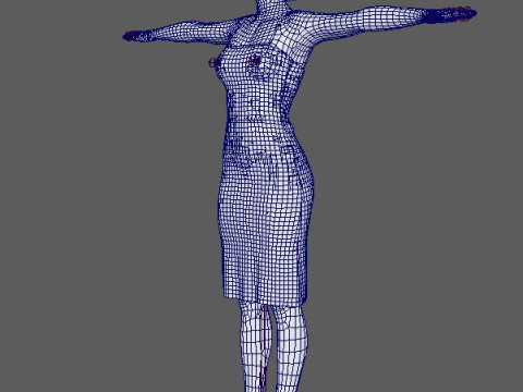 Julia Garner Character 3D Model