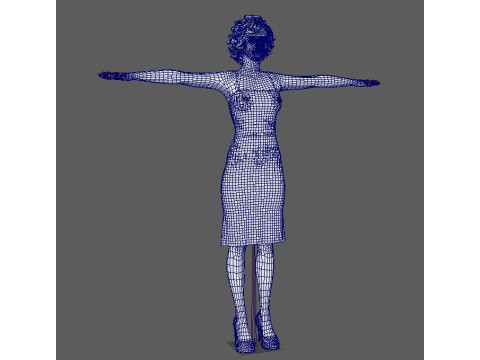 Julia Garner Character 3D Model