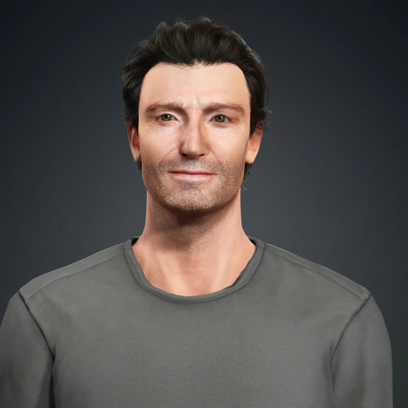 Hugh Jackman Character 3D Model .c4d .max .obj .3ds .fbx .stl .blend 