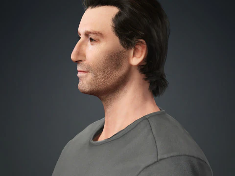 Hugh Jackman Character 3D Model
