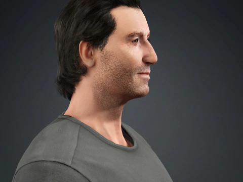 Hugh Jackman Character 3D Model