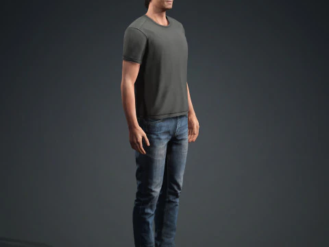 Hugh Jackman Character 3D Model