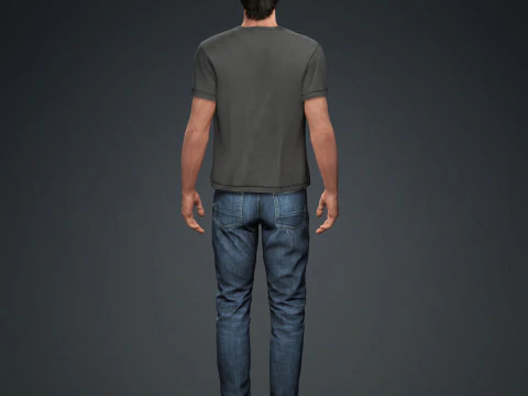 Hugh Jackman Character 3D Model