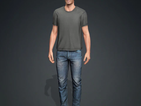 Hugh Jackman Character 3D Model
