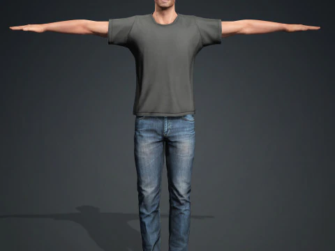 Hugh Jackman Character 3D Model
