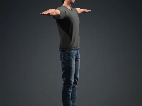 Hugh Jackman Character 3D Model