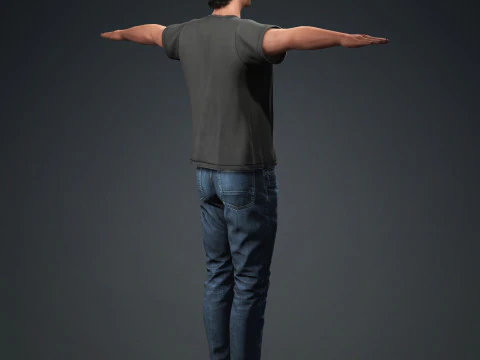 Hugh Jackman Character 3D Model