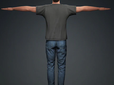 Hugh Jackman Character 3D Model