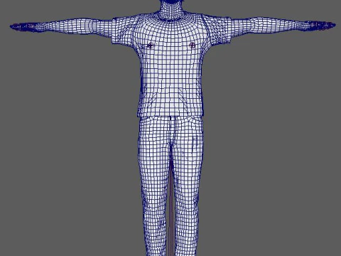 Hugh Jackman Character 3D Model
