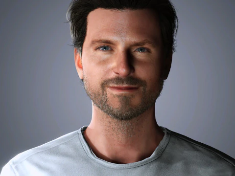 브래들리 쿠퍼 캐릭터 3D 모델