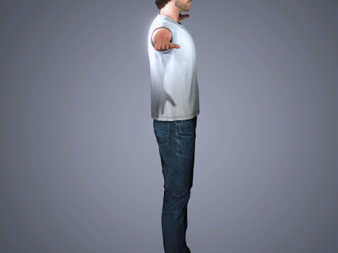 Bradley Cooper Character 3D Model