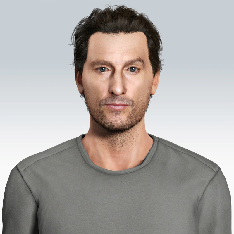 Matthew McConaughey Character 3D Model .c4d .max .obj .3ds .fbx .stl .blend