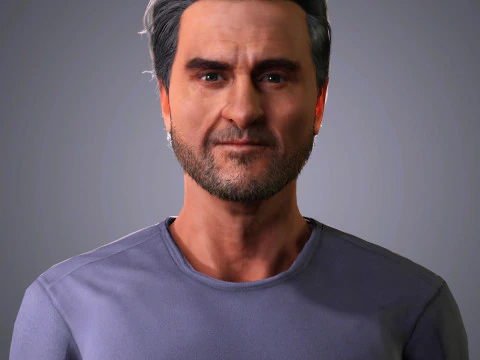 Personnage de Joaqu&iacute;n Phoenix Modèle 3D