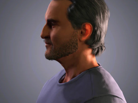 Joaquin Phoenix Character 3D Model