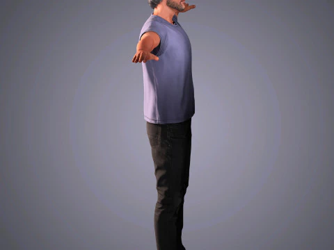 Joaquin Phoenix Character 3D Model