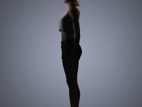 Lily Collins Character 3D Model