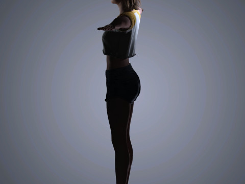 Lily Collins Character 3D Модель