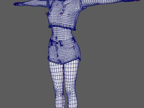 Lily Collins Character 3D Модель