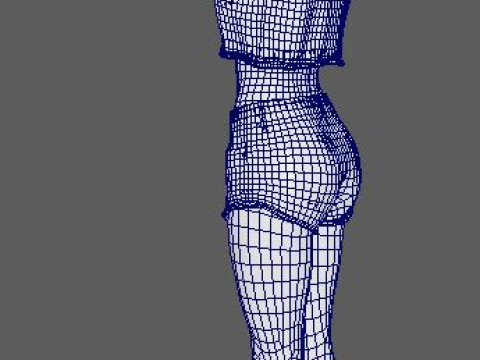 Lily Collins Character 3D Model