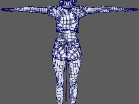 Lily Collins Character 3D Модель