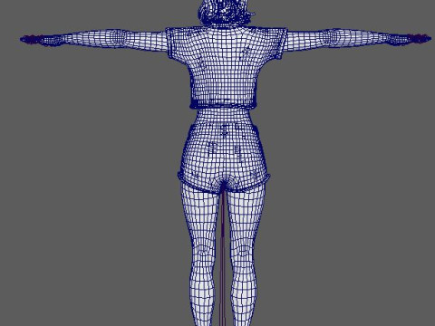 Lily Collins Character 3D Модель