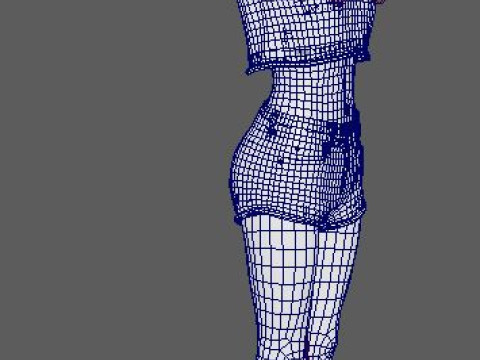 Lily Collins Character 3D Модель