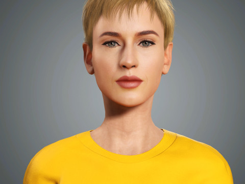 Katy Perry Character 3D Model