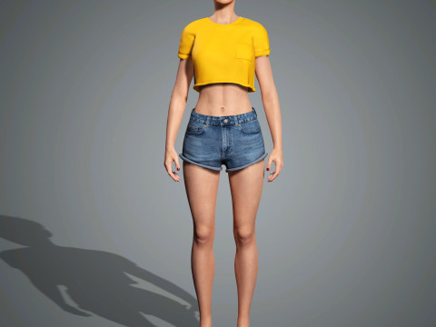 Katy Perry Character 3D Model
