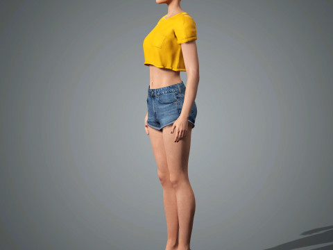 Katy Perry Character 3D Model