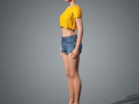 Katy Perry Character 3D Model