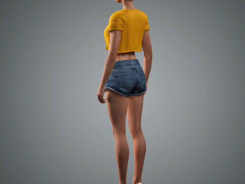 Katy Perry Character 3D Model