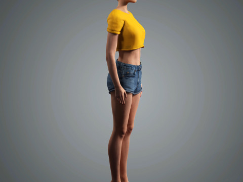Katy Perry Character 3D Model