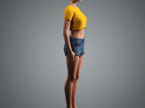 Katy Perry Character 3D Model