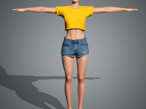 Katy Perry Character 3D Model
