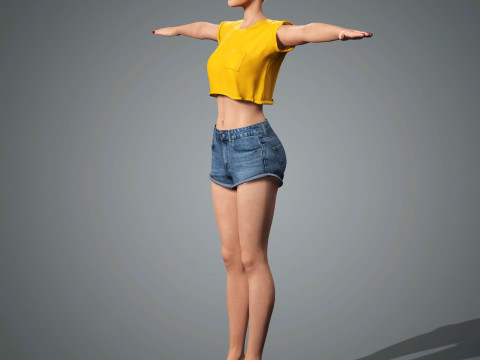 Katy Perry Character 3D Model
