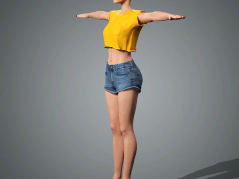 Katy Perry Character 3D Model