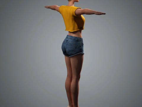 Katy Perry Character 3D Model
