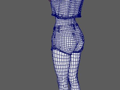 Katy Perry Character 3D Model