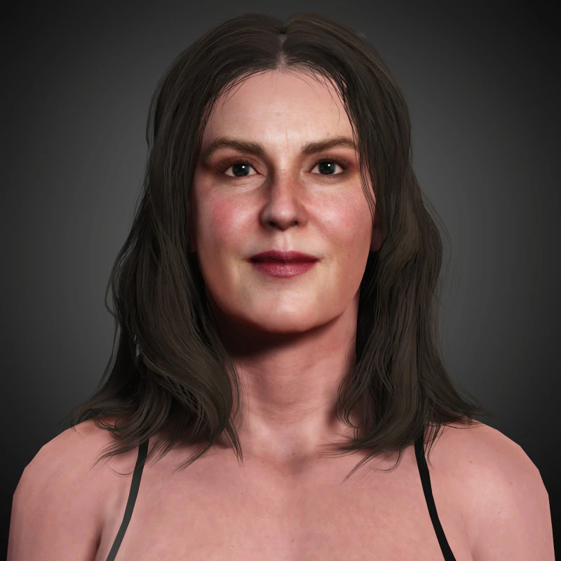 Melanie Lynskey Character 3D Model .c4d .max .obj .3ds .fbx .stl .blend 
