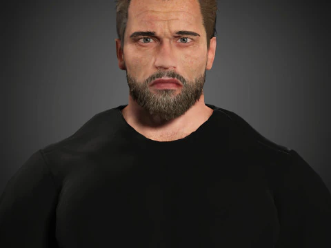 Personnage d'Arnold Schwarzenegger Modèle 3D