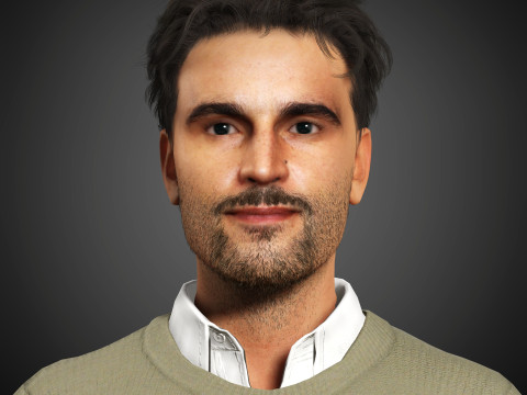 Christopher Abbott Character 3D Model