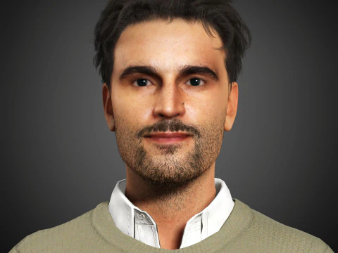 Christopher Abbott Karakteri 3D Model