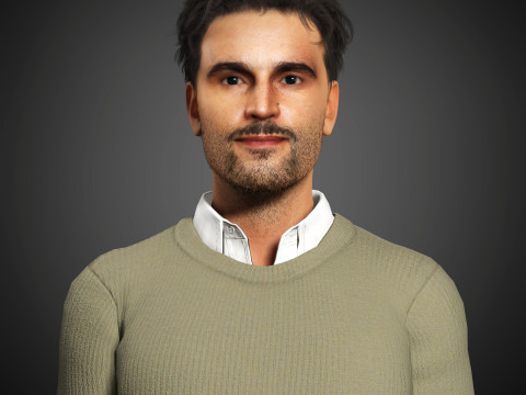 Christopher Abbott Character 3Dモデル