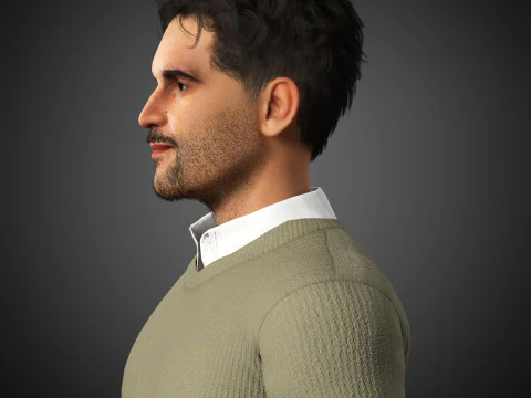 Christopher Abbott Character 3D Model