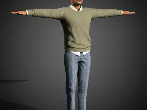 Christopher Abbott Character 3D Model