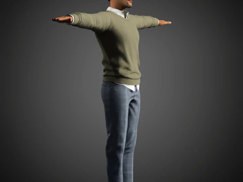 Christopher Abbott Character 3D Model