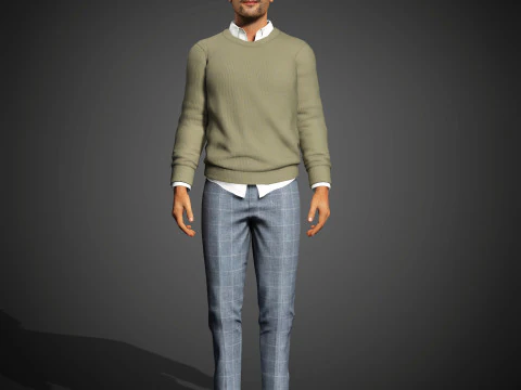 Christopher Abbott Character 3D Model