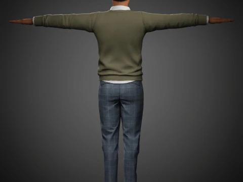Christopher Abbott Character 3D Model