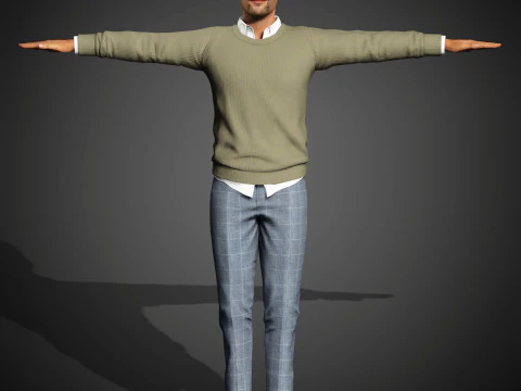 Christopher Abbott Character 3D Model