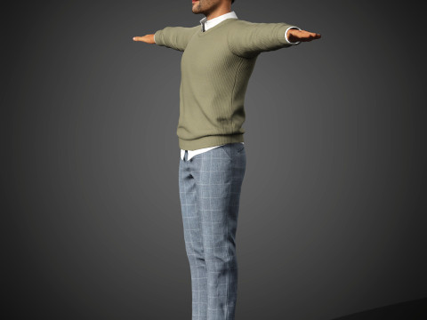 Christopher Abbott Character 3Dモデル